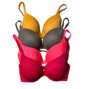 Victoria’s Secret PINK T-Shirt Bra Bundle 34DD Normcore Everyday Lingerie